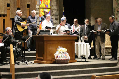 Men of TAS on Bimah